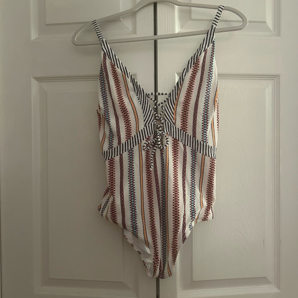 Striped One-Piece Swimsuit